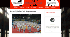 Desktop Screenshot of judoclubroquemaure.com